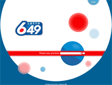 Tablet Screenshot of lotto649.ca